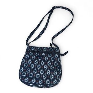Vera Bradley Navy and White Crossbody Bag
